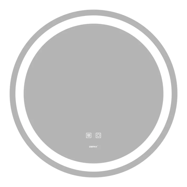 Дзеркало Zerix Solo MC01-60 з LED Touch, Anti-fog, димером, регулятором яскравості (ZX6063)