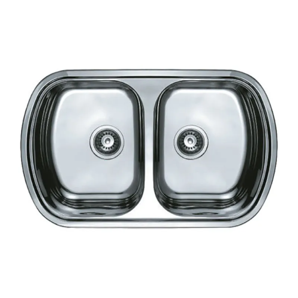 Мийка кухонна HAIBA 80x49 DOUBLE (decor) (HB0572)