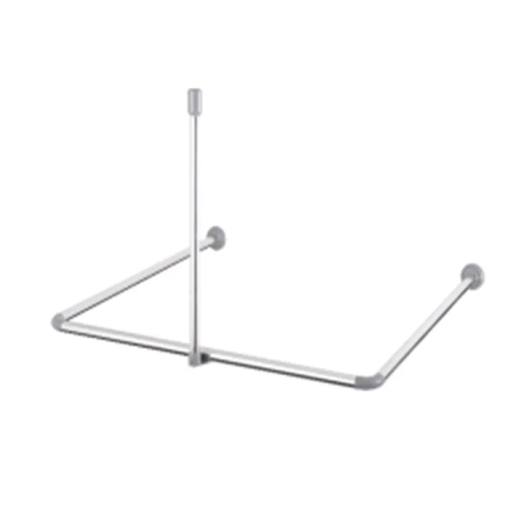 Штанга для шторки підтримуюча пряма Mixxus CRA-S-60 60cm (алюміній) (БЛІСТЕР) (AC3594)