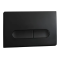 Панель змиву Koer KT-0608-05 240x160x10mm пластикова, кнопка закруглена (колір чорний матовий) (KR6125)