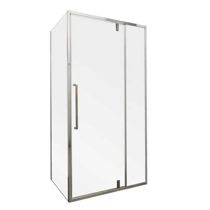 Душова кабіна без піддону Mixxus Premium BEVEL SC01-100x80x195-TR Chrome прозоре скло 6мм (MI6869)