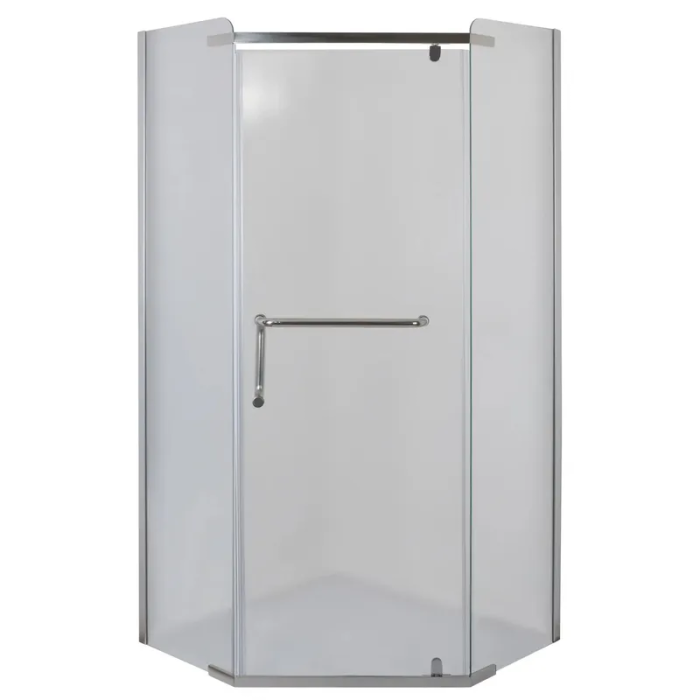 Душова кабіна без піддону Mixxus LINES SC01-90x90x185-TR CHROME прозоре скло 6мм (MI6915)