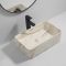 Раковина накладна Mixxus Premium QUADRO-0208 MARBLE 480х315х140mm з переливом (MP6518)
