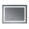 Дзеркало Mixxus WARM MR02-120x80 з Led Touch, Anti-fog, димером, регулятором яскравості, годинником (MI6001)