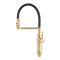 Змішувач для кухні MIXXUS PREMIUM PULL 017 BRUSHED GOLD REFL.BLACK (Кол.мат.зол.+сил.вил.чор.) (MI8280)