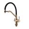 Змішувач для кухні MixxusPremium Gravity 021 BRUSHED GOLD REFL.BLACK (MI6981)