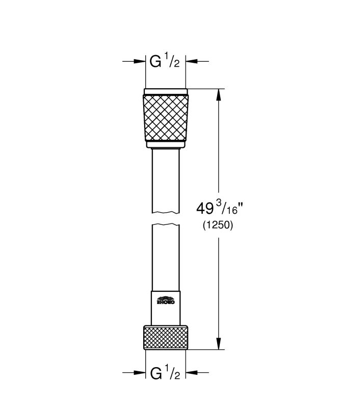 Душовий шланг 125 см Grohe Relexaflex (28150002)