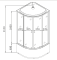 Бокс душовий без гідромасажу Mixxus STRONG SB01-90x90x215-FB SATIN з високим піддоном (MI6884)