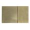Панель змиву Koer KT-0610-12 240x160x32mmmm пластикова, кнопка квадратна (колір матове золото) (KR6137)
