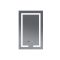 Дзеркало Mixxus HARD MR06-60x80 з Led Touch, Anti-fog, димером, регулятором яскравості, годинником (MI6929)