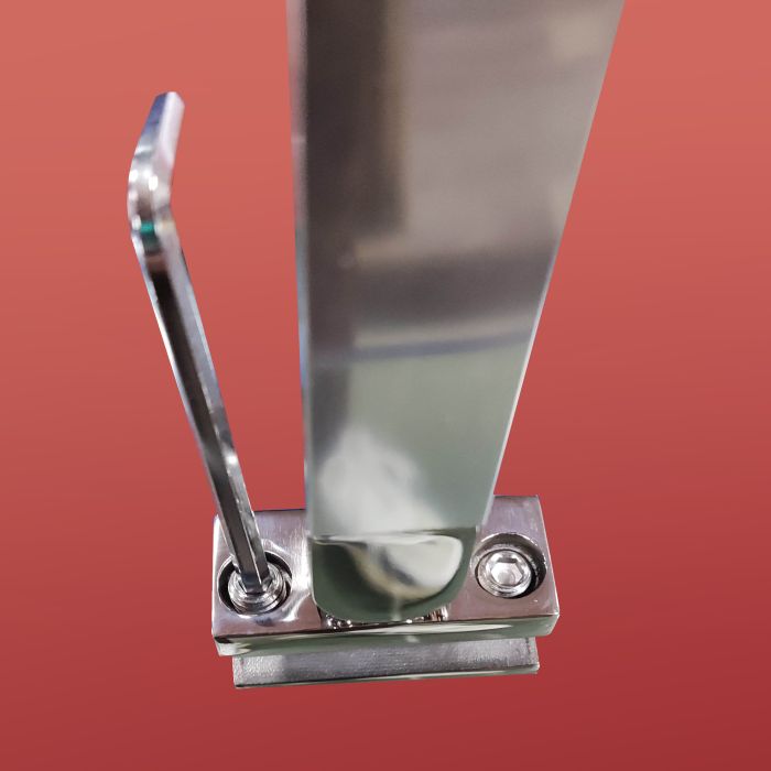 Двері в нішу Koer SR SD04-100x200-TR-01 прозоре скло Easy Clean 10мм, хром (KR5386)