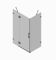 Бічна стінка до кабіни Koer SR SW04-80x200-TR-01 прозоре скло Easy Clean 10мм, хром (KR5389)