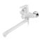 Змішувач для ванни PLAMIX OSCAR-006 EURO SET WHITE (зі шлангом, лійкою та кронштейном) (MX1895)