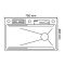 Мийка багатофункціональна Zerix ZH7546-SET-07 Micro Decor Graphite з вбудованим змішувачем з нерж.сталі (ZM5591)