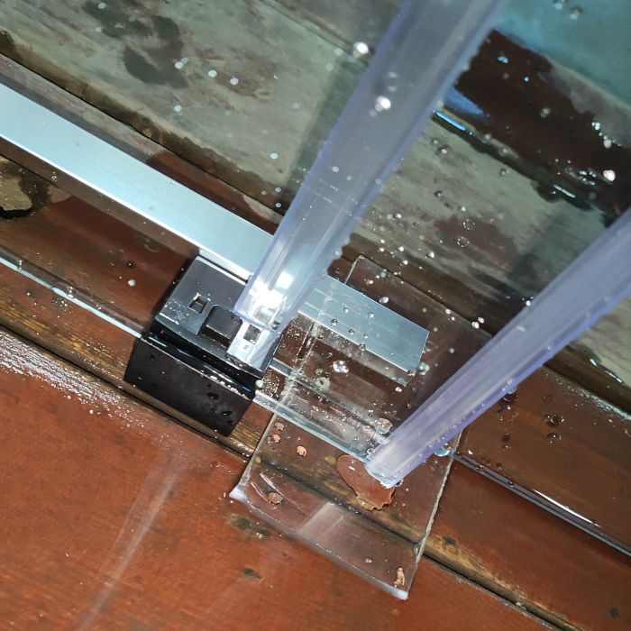 Двері в нішу Koer SR SD05-120x200-TR-01 прозоре скло Easy Clean 6мм, хром (KR5405)