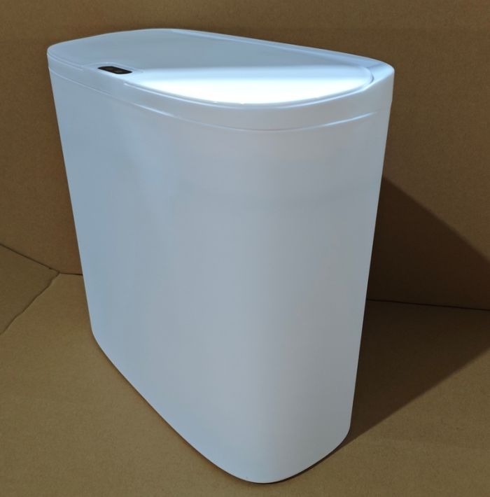 Відро для сміття сенсорне прямокутне Mixxus Wave-TC0414 White 14 л (колір білий) (MI8405)