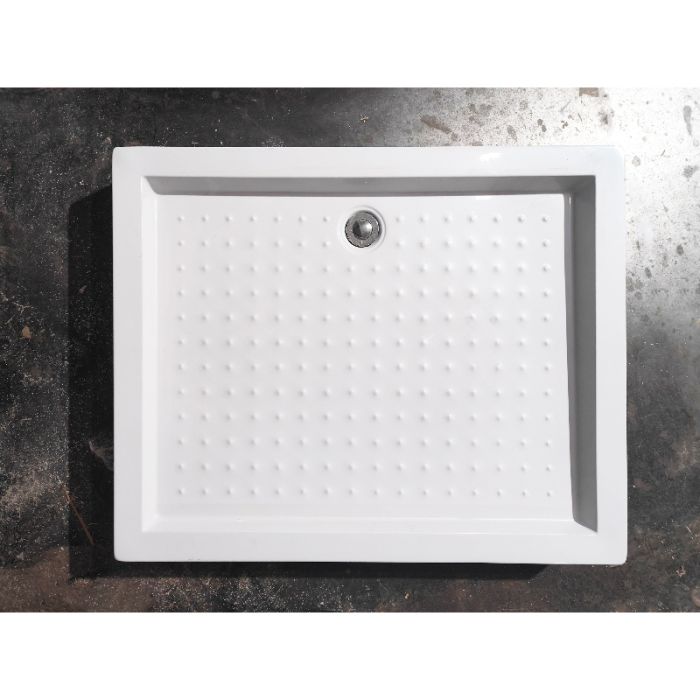 Душовий піддон з сифоном прямокутний Mixxus HARD ST01-100x80x13 NEW діаметр зливу 52 мм (MI8430)