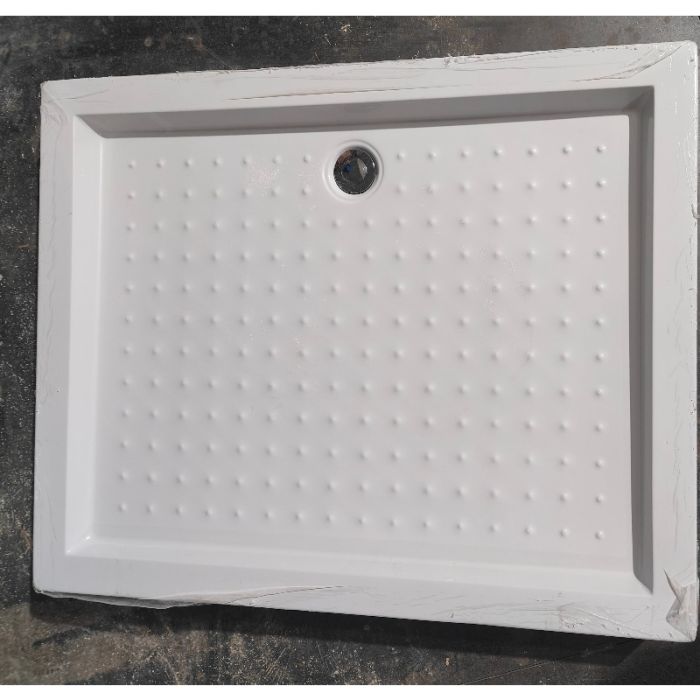 Душовий піддон з сифоном прямокутний Mixxus HARD ST01-100x80x13 NEW діаметр зливу 52 мм (MI8430)