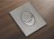 Панель змиву Koer KT-0606-02 157x198x10mm пластикова, кнопка закруглена (SS Color) (KR6238)