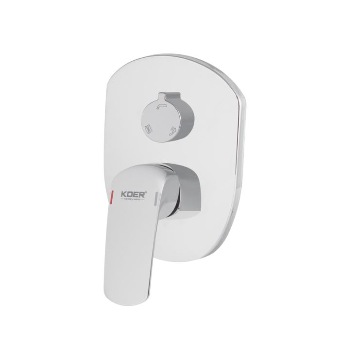 Вбудована душова система із змішувачем Koer KB-64008-01 (Колір хром) (KR3476)
