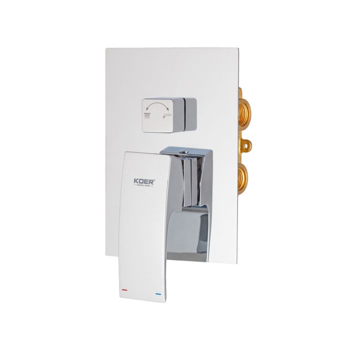 Вбудована душова система із змішувачем Koer KB-66007-01 (Колір хром) (KR3464)