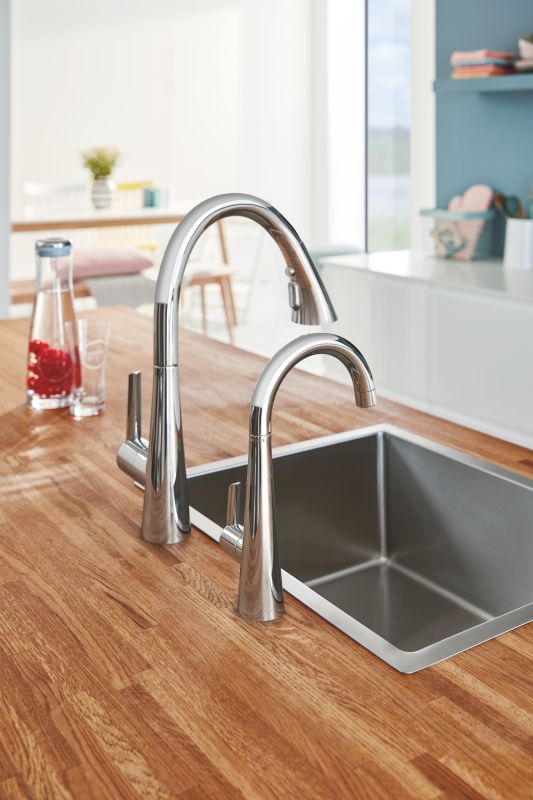 Змішувач для кухні з висувним виливом Grohe Zedra (32294002)