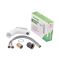 Змішувач для умивальника Plamix Lucas-001 SET White з підведенням (PM0706)