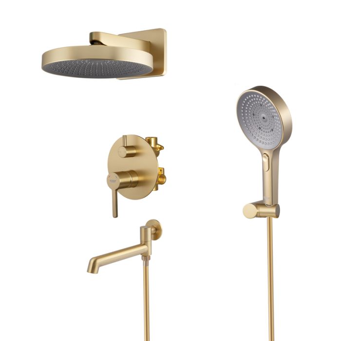 Вбудована душова система Koer KB-66029-12 3 функції (Колір матове золото) (KR5957)