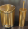 Йоржик для унітазу підлоговий Mixxus Ellipse-TB0202 Brushed Gold (колір матове золото) (MI8401)
