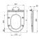 Сидіння-кришка для унітазу Mixxus Premium SEAT COVER ELLIPSE-BEVEL-2001 BLACK з мікроліфтом 463х361х50mm (MP6615)