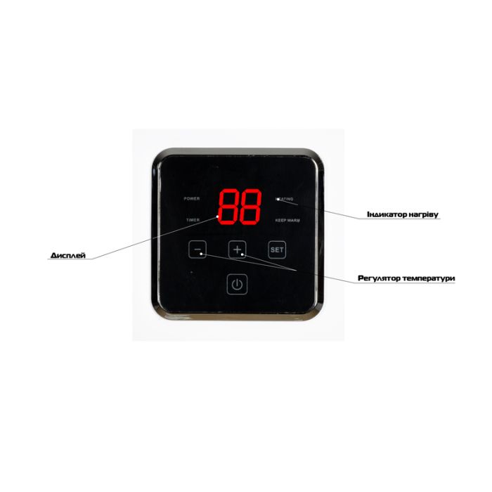 Водонагрівач "Квадрат" Mixxus EWH-15080 CUBE DRY  накопичувальний 80 л, сухий тен 2,0 kW (WH0618)