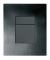 Панель змиву Koer KT-0607-05 157x198x10mm пластикова, кнопка квадратна (колір чорний матовий) (KR5346)