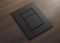 Панель змиву Koer KT-0607-05 157x198x10mm пластикова, кнопка квадратна (колір чорний матовий) (KR5346)
