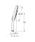 Ручний душ, 3 режими струменю Grohe Rainshower SmartActive (26553000)