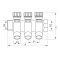 Колектор вентильний з фитингом Koer KR.1123-2 3/4"x2 ways (KR2829)