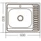 Мийка кухонна Zerix Z6060L-06-160E (Satin) (ZM0568)