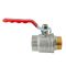 Кран кульовий ГШВ Koer Extreme KE.215-40 - 1 1/2" FM ручка "важіль" червона (KR5754)