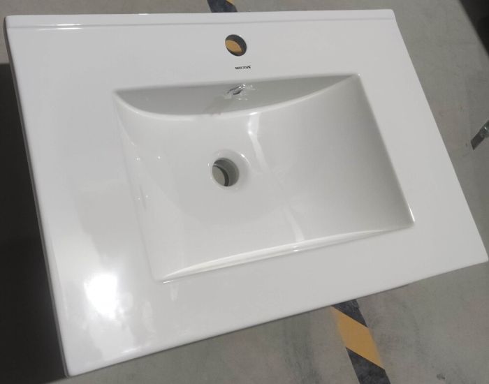 Раковина меблева Mixxus Premium CUBIC-1502 710х460х170mm з отвором під змішувач та переливом (MP6496)