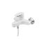 Змішувач для ванни Plamix CEZAR-009 EURO SET White, зі шлангом, лійкою та кронштейном (PM0692)