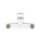 Змішувач для ванни Plamix CEZAR-009 EURO SET White, зі шлангом, лійкою та кронштейном (PM0692)