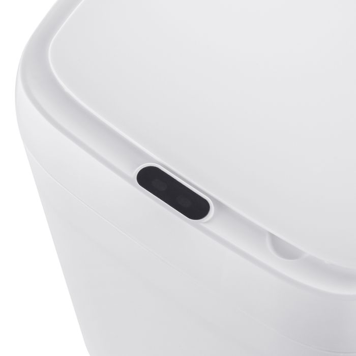 Відро для сміття сенсорне прямокутне Mixxus Wave-TC0212 White 12 л (колір білий) (MI8403)