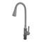 Змішувач для кухні Zerix Atrium-011-T Graphite Refl.Gray (Колір графіт+силік.вилив сірий) (ZX6107)
