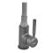 Змішувач для кухні Zerix Atrium-011-T Graphite Refl.Gray (Колір графіт+силік.вилив сірий) (ZX6107)