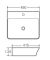 Умивальник накладний керамічний Mixxus Premium Bevel-0201 з переливом 485x410x125mm (MP6480)