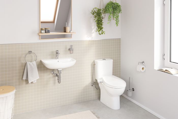 Туалетний йоржик у комплекті Grohe Bau Cosmopolitan Neutral (40463001)