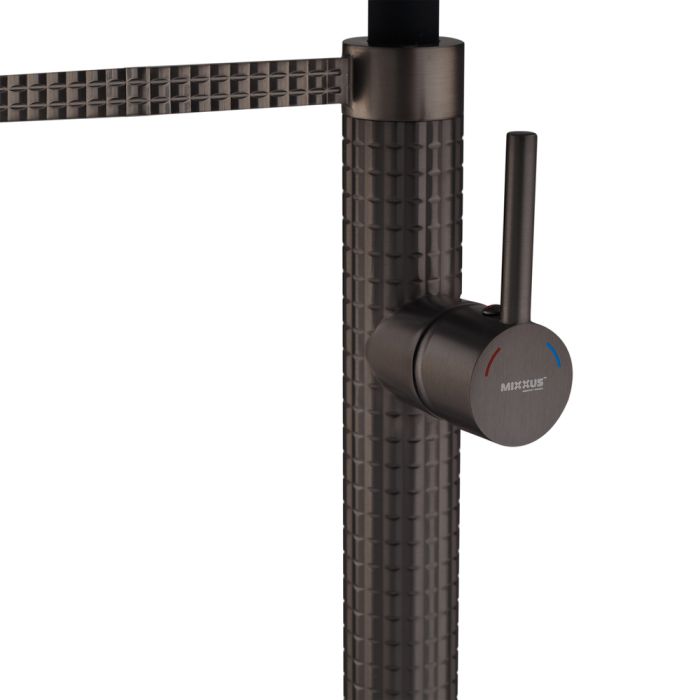 Змішувач для кухні Mixxus Premium Oliwer 017 GRAPHITE REFL.BLACK (MI6967)