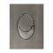 Панель змиву Koer KT-0606-07 157x198x10mm пластикова, кнопка закруглена (колір графіт) (KR5712)