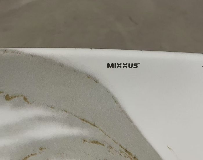 Раковина накладна MIXXUS PREMIUM ELLIPSE-0105 MARBLE-BLACK 600х400х150mm (MP6565)