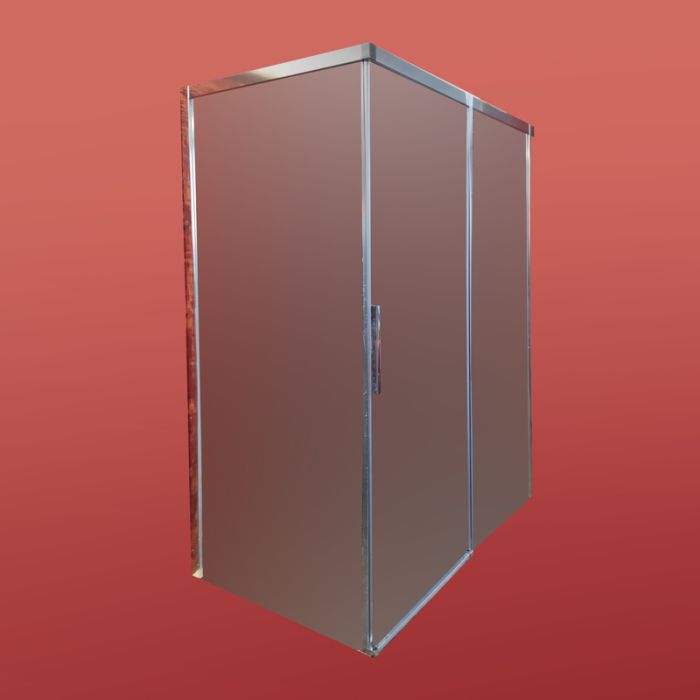 Бічна стінка до кабіни Koer SR SW05-90x200-TR-01 прозоре скло Easy Clean 6мм, хром (KR5407)