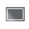 Дзеркало Mixxus LIGHT MR01-90x70 з Led Touch, Anti-fog, димером, регулятором яскравості, годинником (MI5999)
